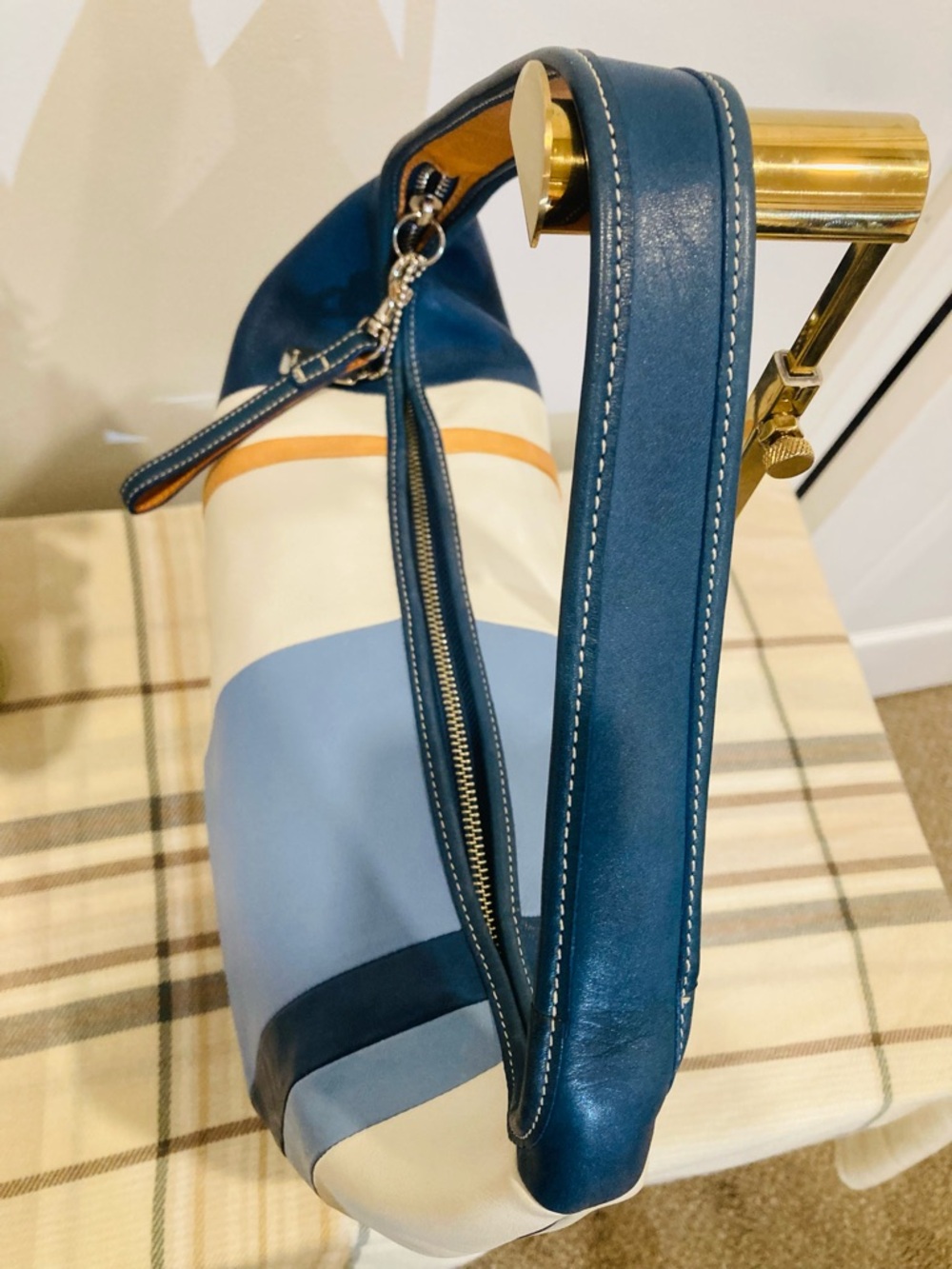 Vintage Coach Y2K Ergo Striped Leather Hobo Bag Shoulder 9298 Limited Edition - Picture 10 of 16